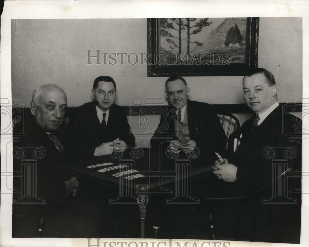 1931 Press Photo George F West, GS North,Fred A East,FL South Chamber of Comm - Historic Images