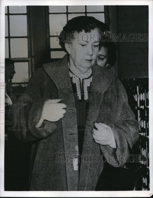1956 Press Photo Miss Minie C. Mangum of Portsmouth, Virginia - Historic Images