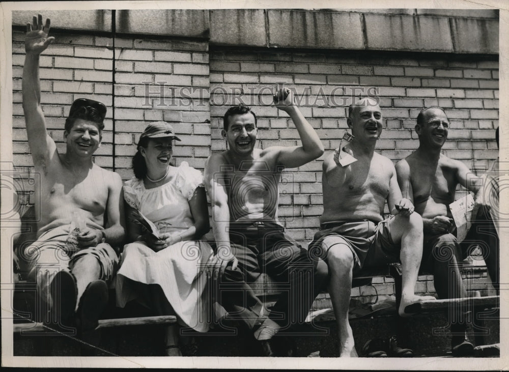 1950 Press Photo Mr Mrs Kenneth A Johnson Michael Sulik W S Blau C H Smith - Historic Images