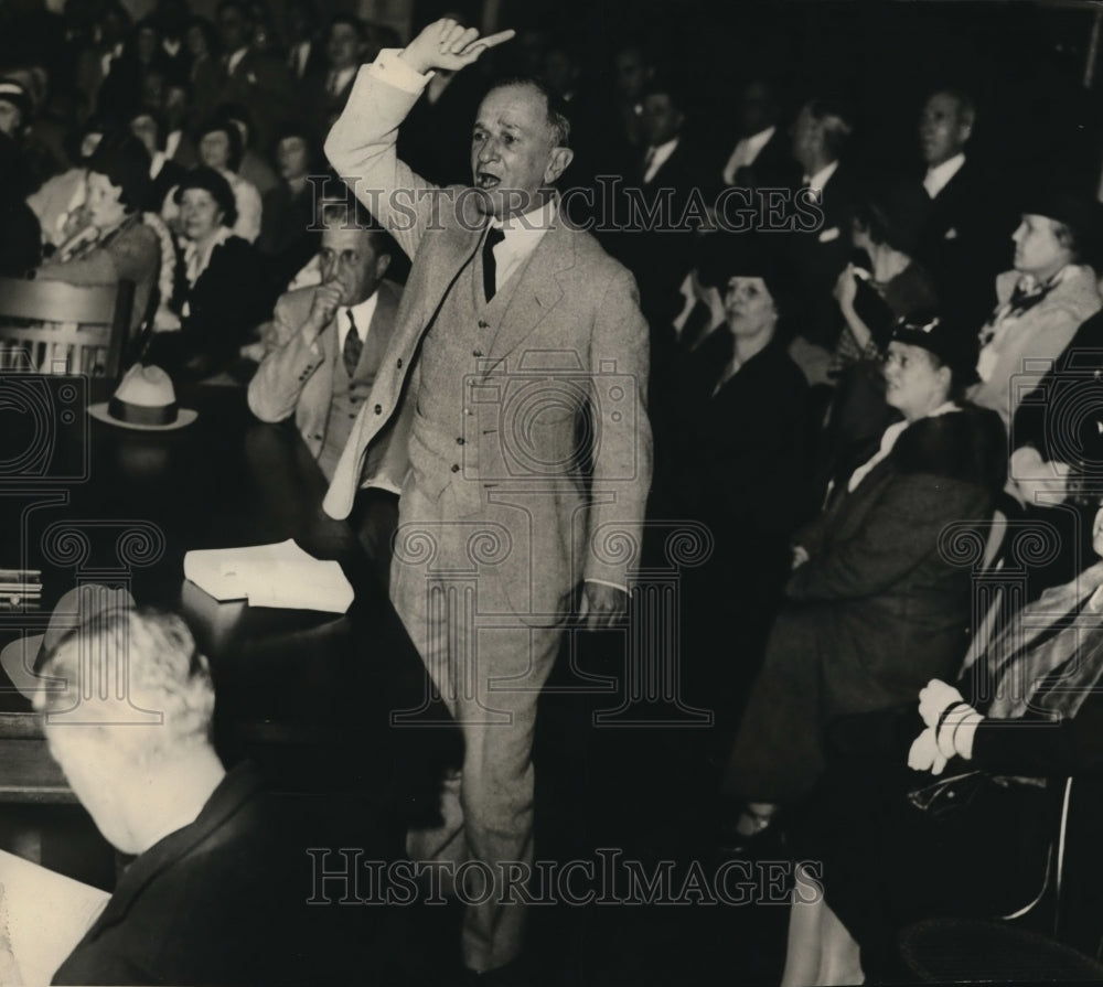 1933 Press Photo Edward Rightor counsel for ex Senator Ed Broussard - Historic Images