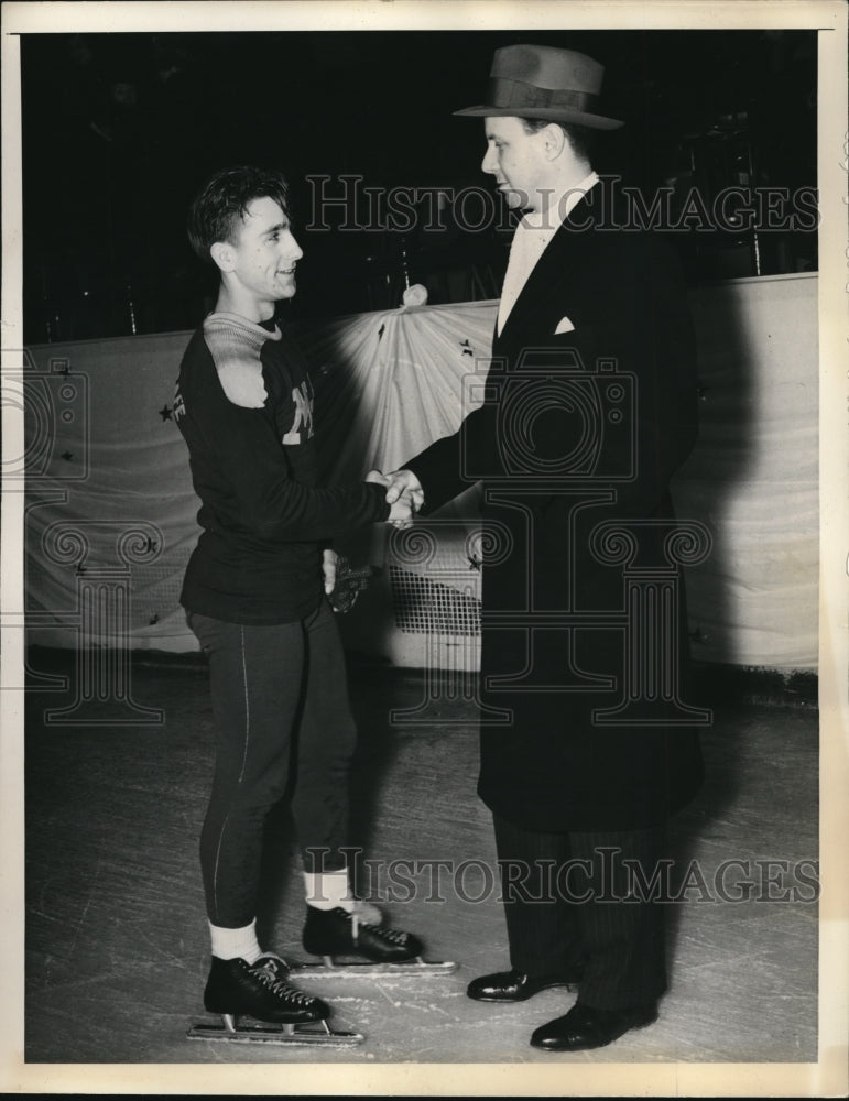 Morr1938 Press Photo Don Johnsons &amp; Newbold Morris president of city council - Historic Images