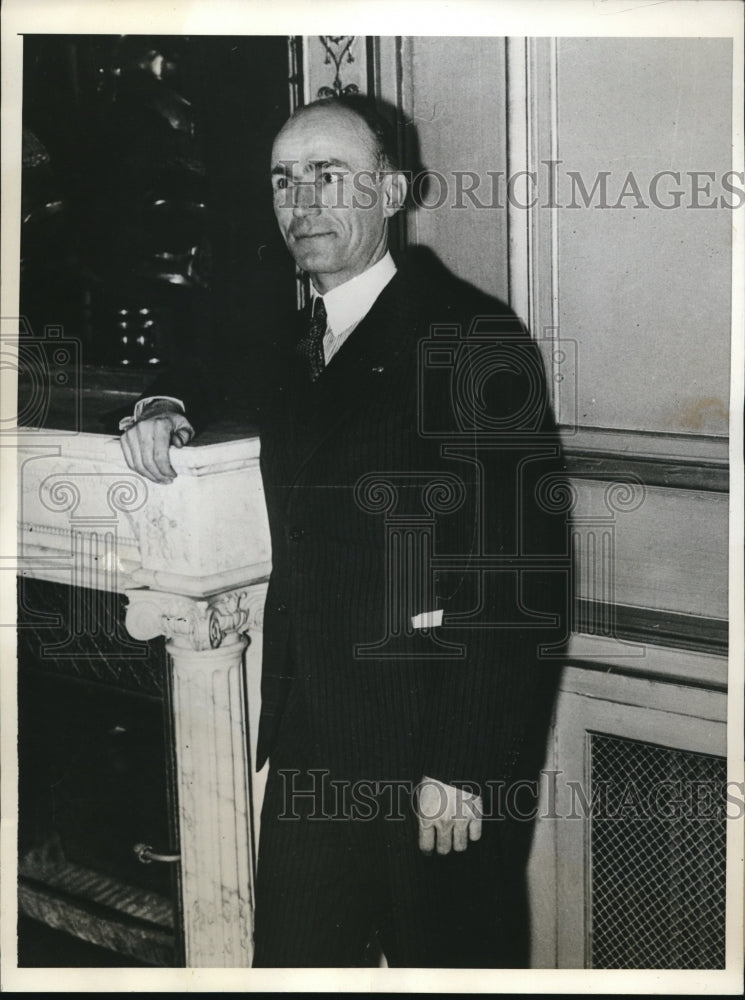 1932 Press Photo James L. McCann, Head of Paris Post American Legion - Historic Images