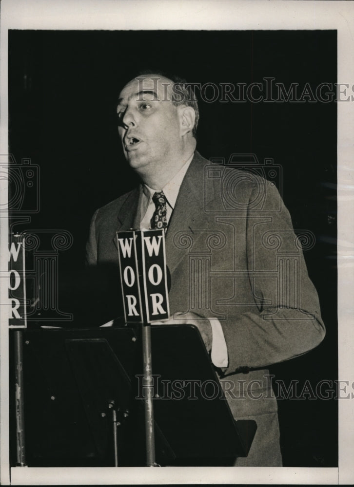 1941 Press Photo Robert Moses runs for Mayor Laguardia - Historic Images