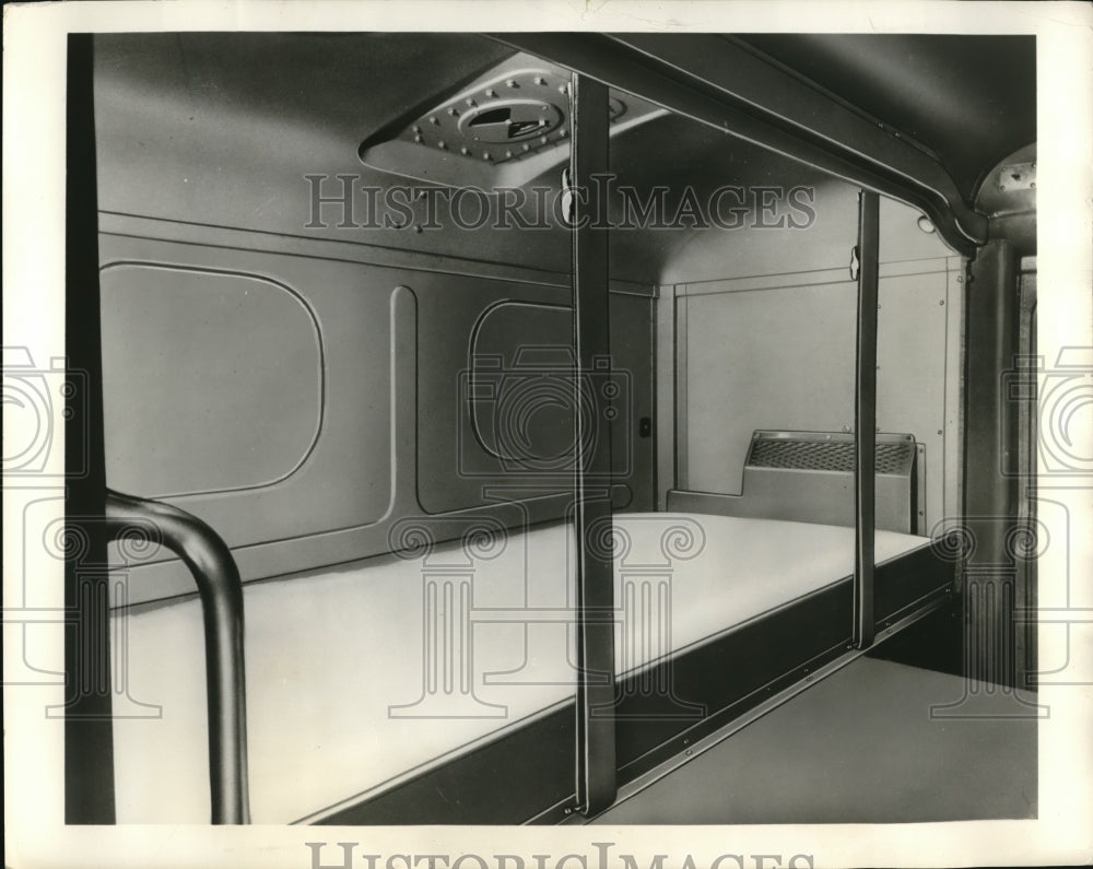 1959 Interior view of new White 5464TDC Turnpike Cruiser - Historic Images