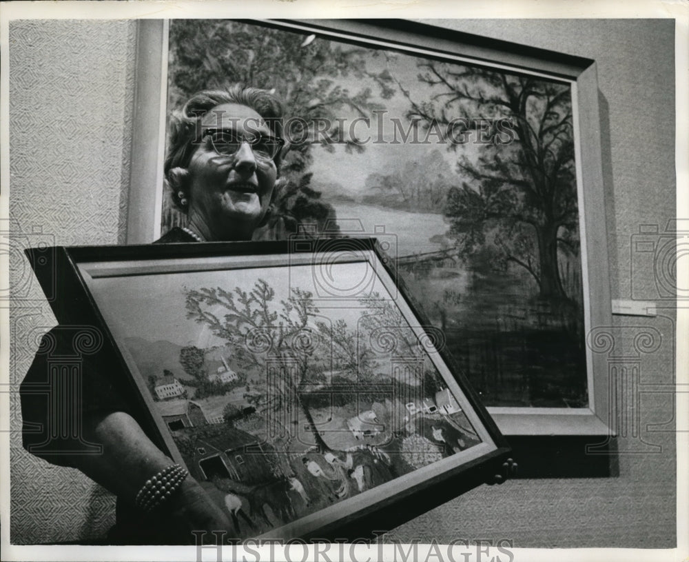 1969 NYC Mrs Dorothy Moses daughter in law of artist Grandma Moses - Historic Images