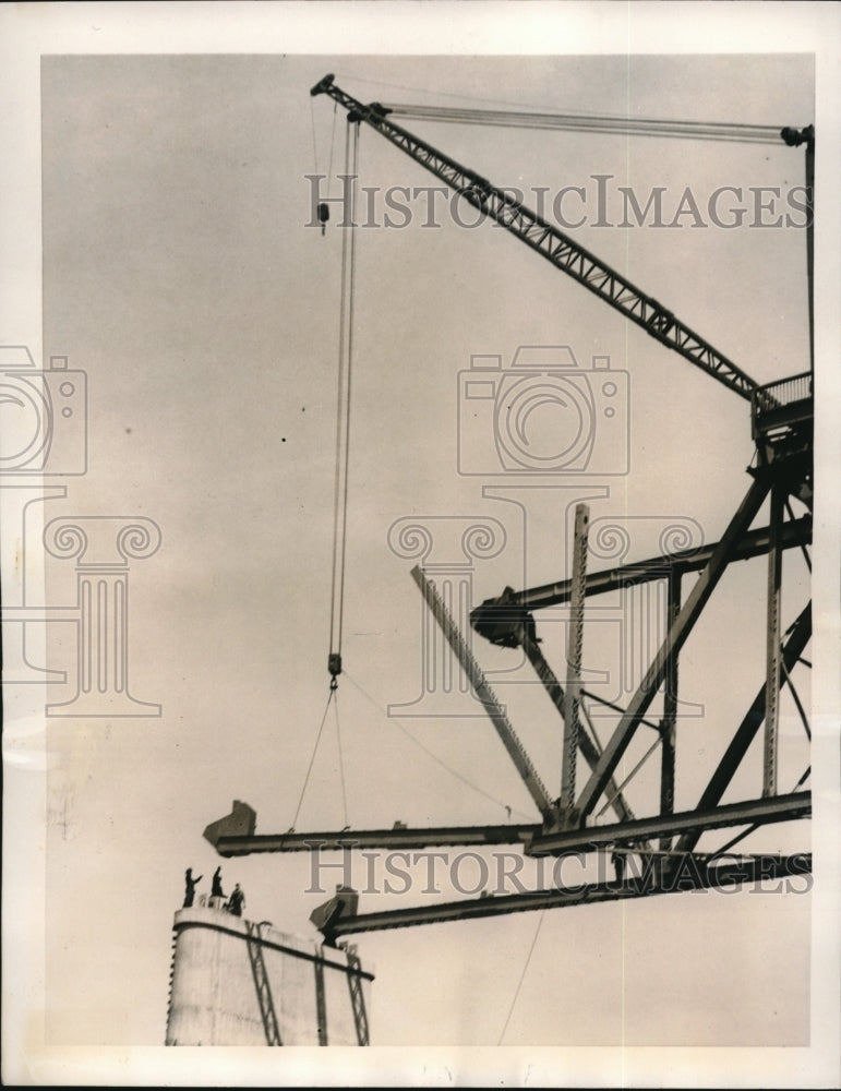 1940 The construction of Jamestown Bridge-Historic Images