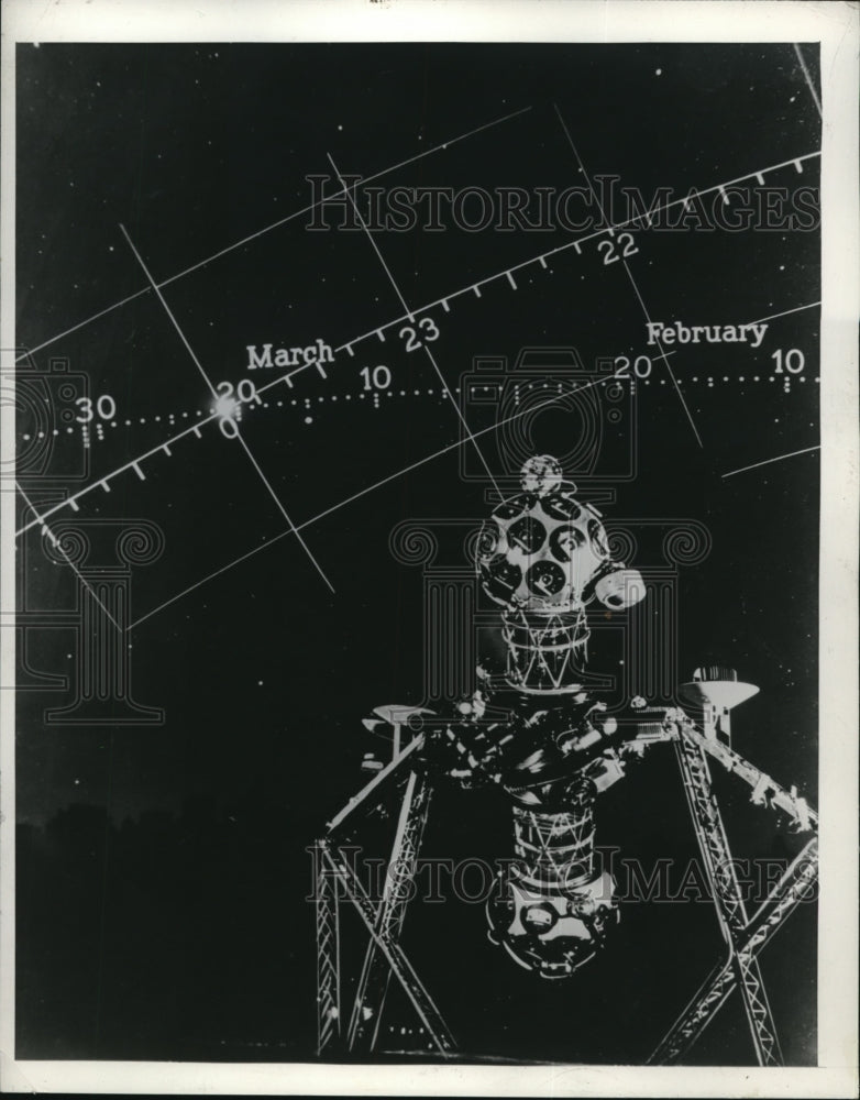 1942 Press Photo Planetarium display of space equipment - Historic Images