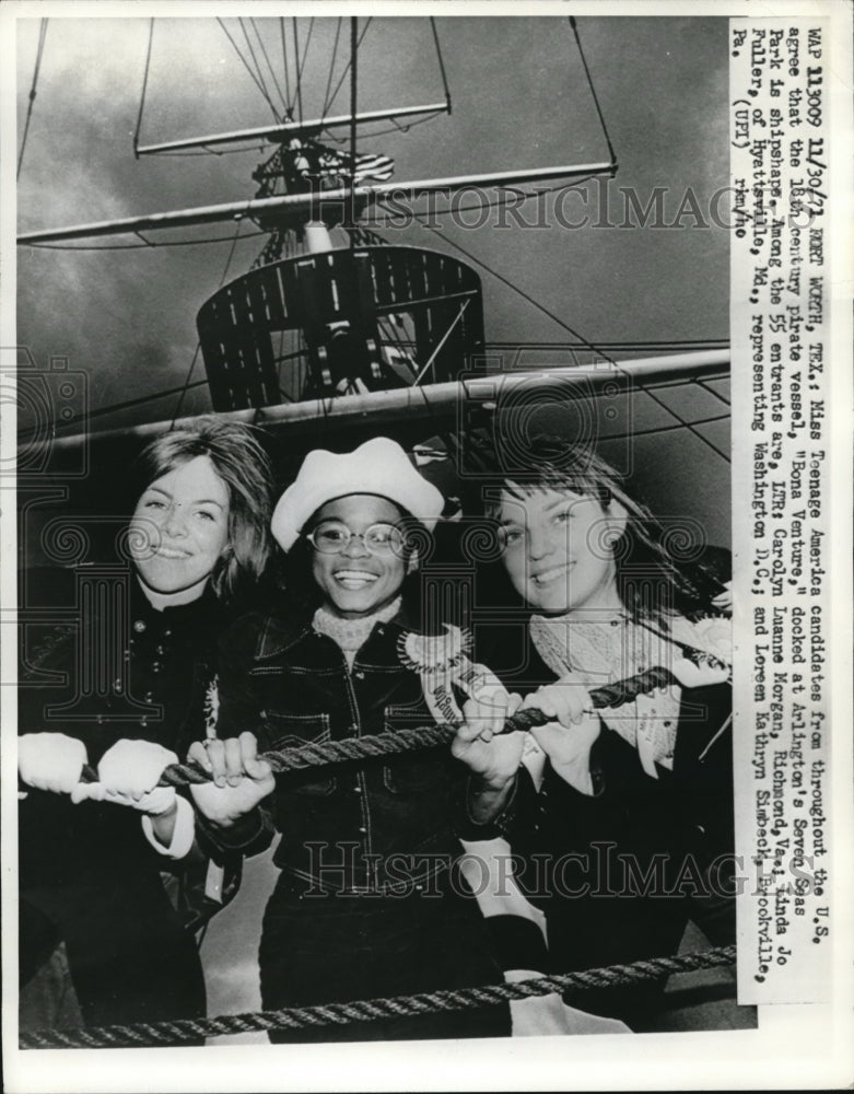 1971 Press Photo Miss Teenage America candidates from throughout the U.S.-Historic Images