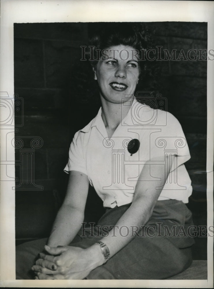 1943 Press Photo Rochester NY Beatrice De Filippo held on sabotage charges - Historic Images