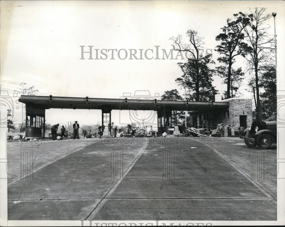 1936 Press Photo Henry Hudson Bridge nears completion - Historic Images