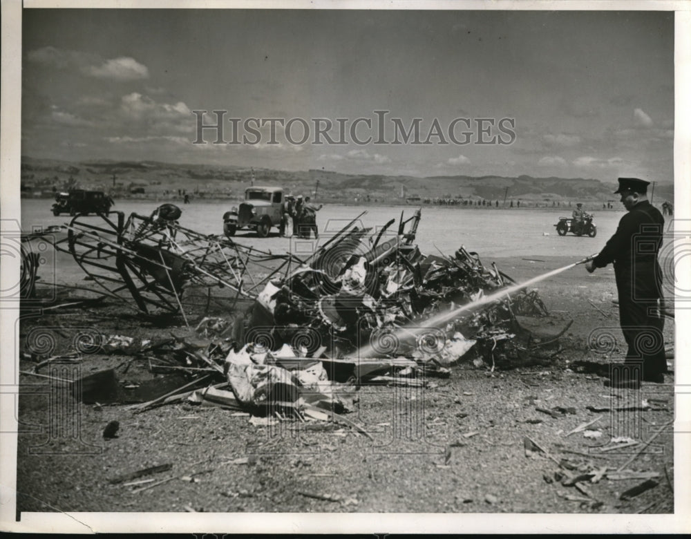 1938 Press Photo Ralph Johnson Crashed and Killed in Stunting Plane - Historic Images