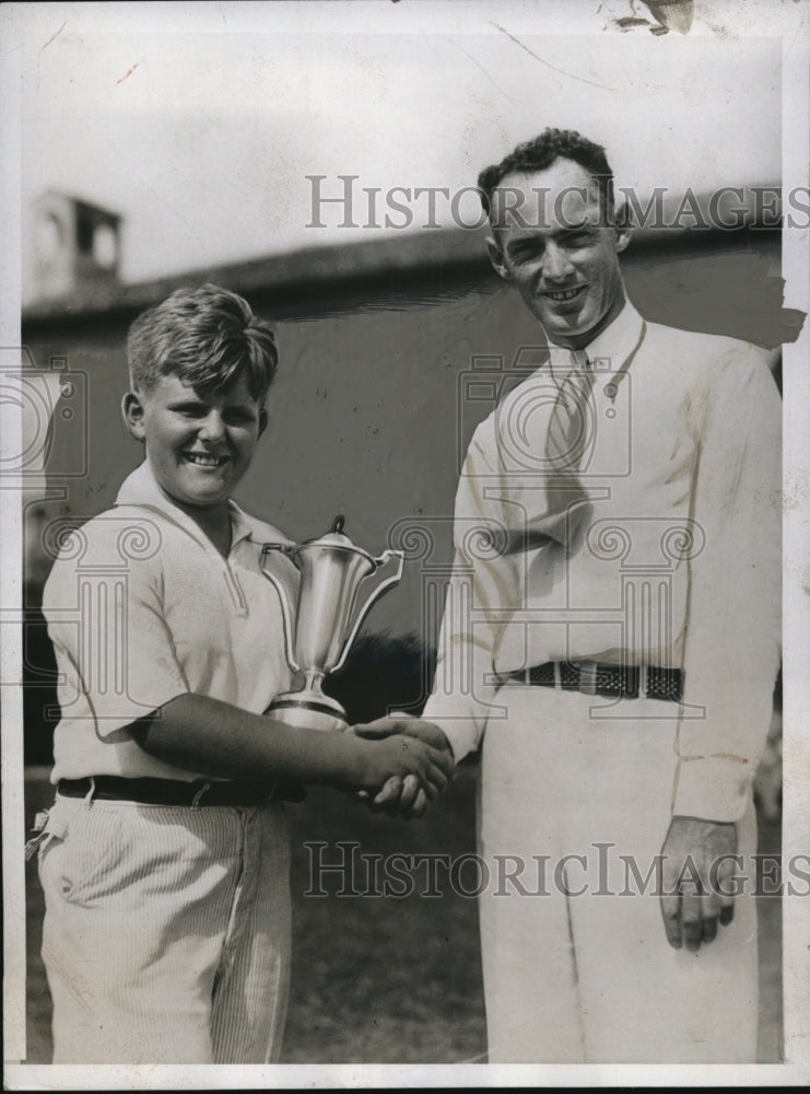 1934 Francis Faulkner, Miami Biltmore Golf Champion with Denny Shute - Historic Images