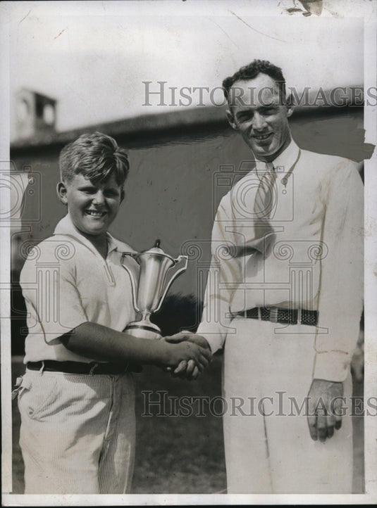 1934 Francis Faulkner, Miami Biltmore Golf Champion with Denny Shute - Historic Images
