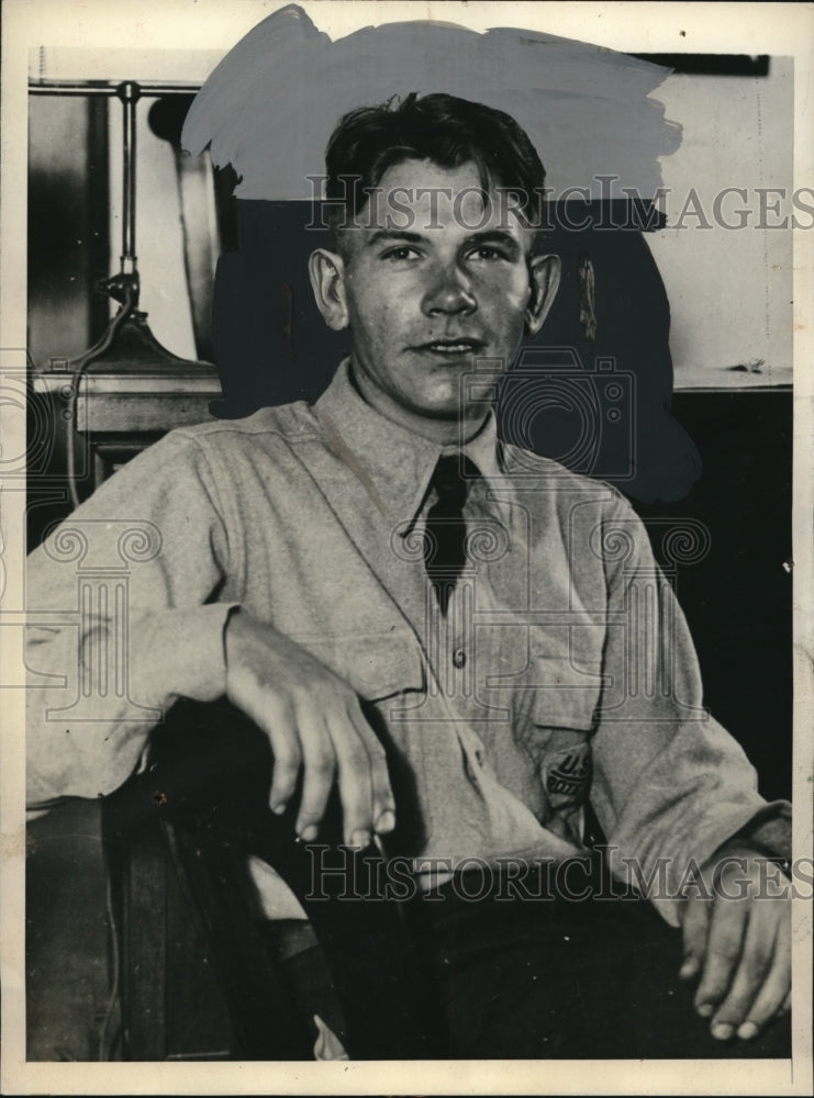 1931 Press Photo Robert Jones on Stand at Trial of Mother Mrs. Jeston A. Jones - Historic Images