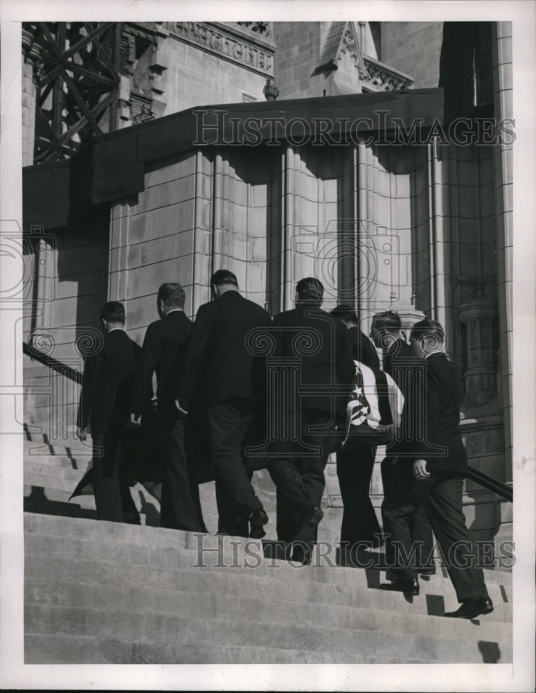 1939 Press Photo DC Funeral of Ambassador Butler Wright at Wash Cathedral - Historic Images