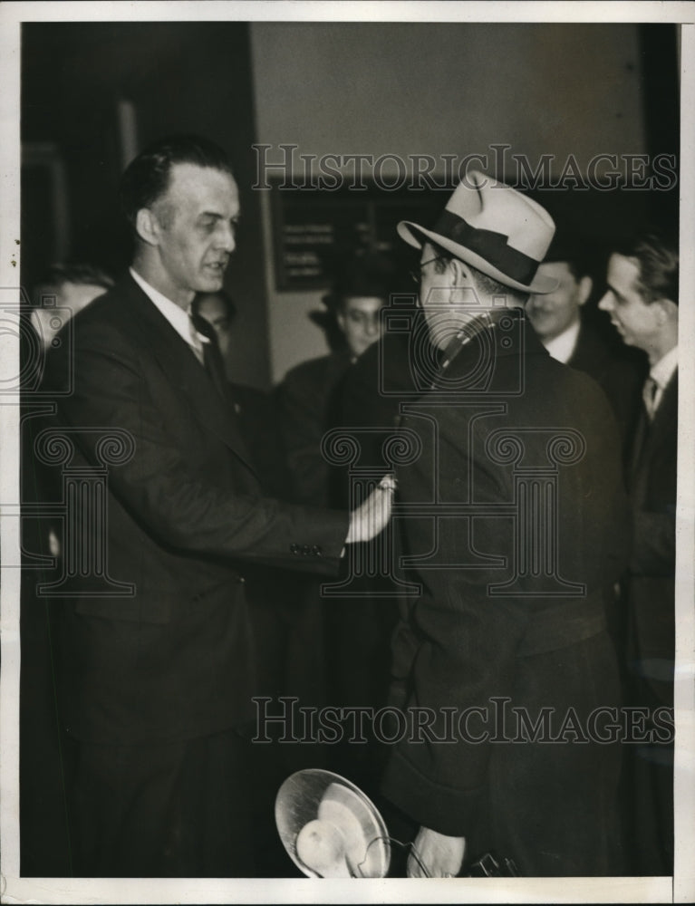 1933 Press Photo Howard Scott proponet of Technocracy Great Depression - Historic Images