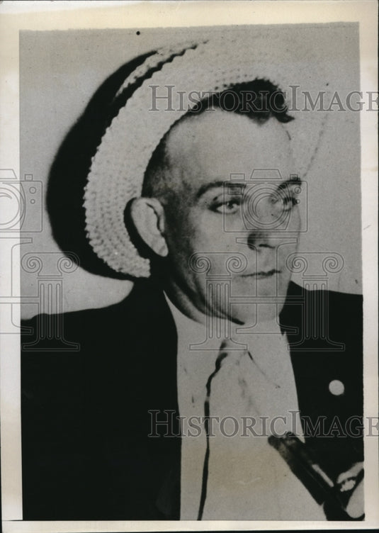 1933 Press Photo MJ Woods of Kansas City Kan kidnap victim - Historic Images