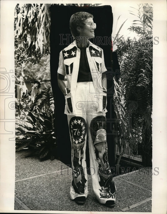 Press Photo St Petersburg Fla. Pat Mason of Bicentennial Committee - Historic Images
