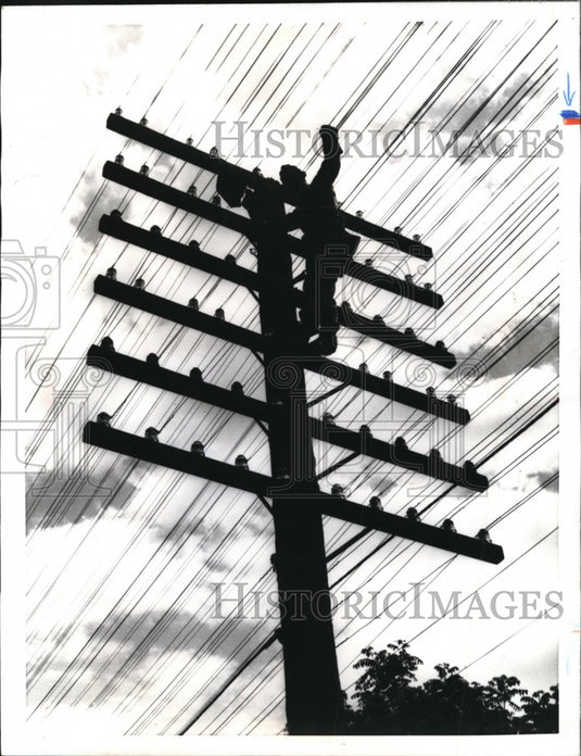 1964 Press Photo Handful of FCC staffers watch over AT&Ts Lines - Historic Images