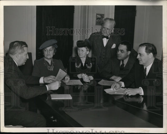 1940 Press Photo R Jamison, Mrs Bosher,Mrs <cQuaye,F Sowers,L Payne, - Historic Images