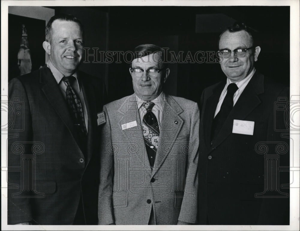 Press Photo Raymond Nichols, Harold Wilson and Lester Miller - Historic Images