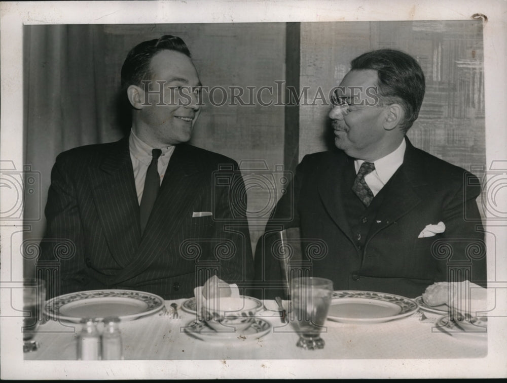 1937 Press Photo Stanford Alumni Luncheon at Empire State Building - Historic Images