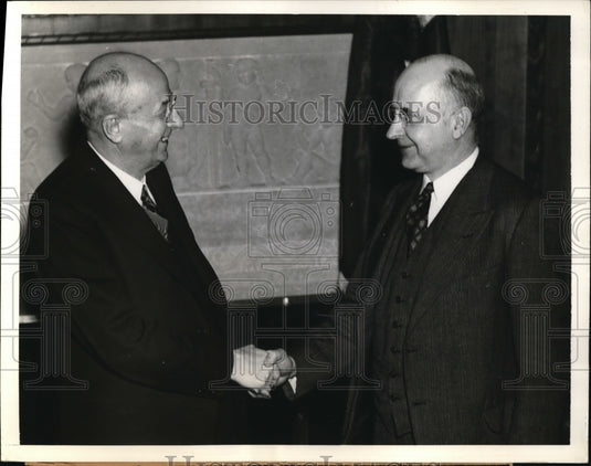 1930 Press Photo Attorney General Homer Cummings, Stanley Reed - Historic Images