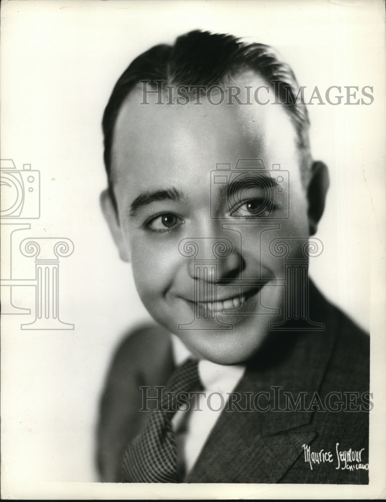 1936 Press Photo Billy WHite soloist with Greater Sinclair Minstrals - Historic Images