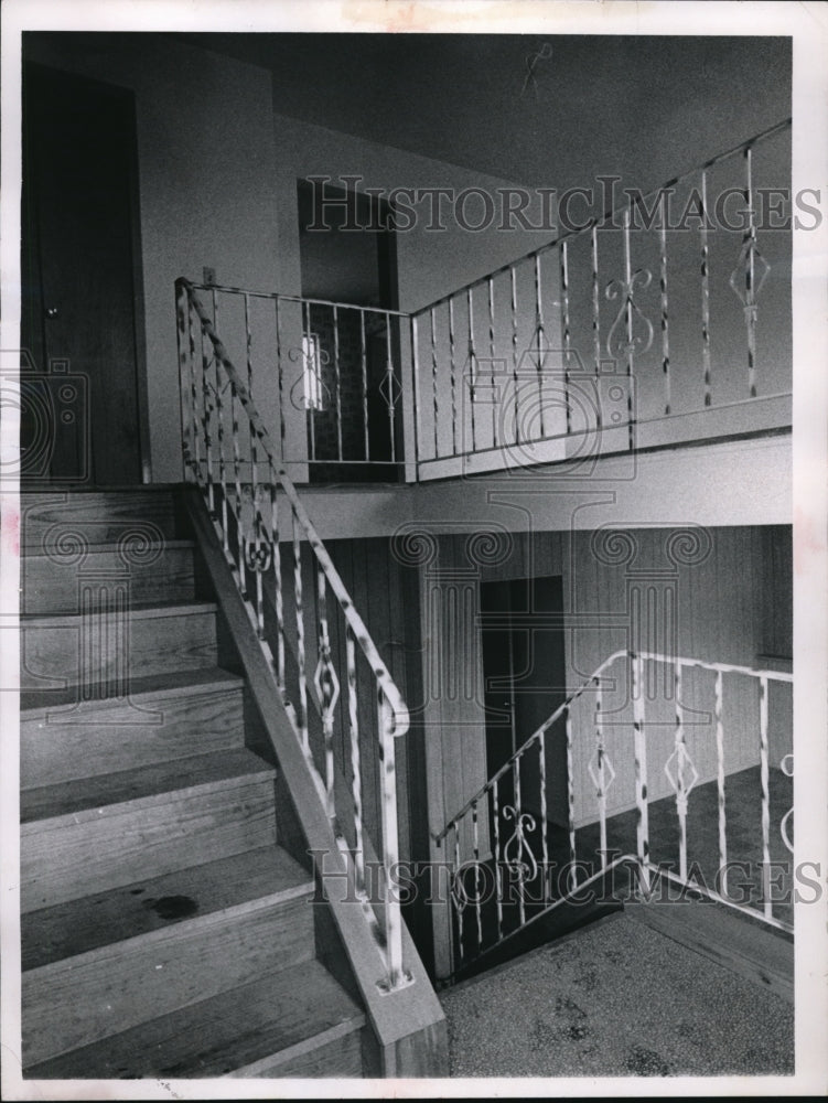 1965 Press Photo Split level structures of a town house in Cleveland Ohio - Historic Images