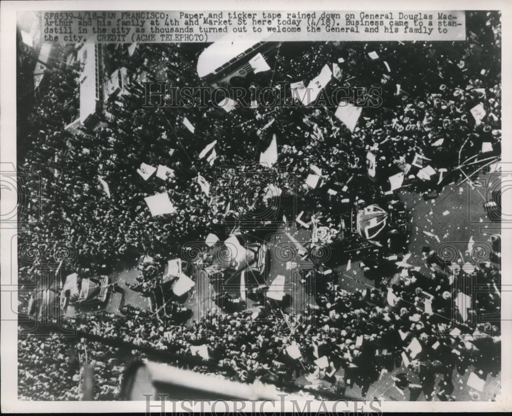 1951 San Francisco General Douglas MacArthur Parade - Historic Images