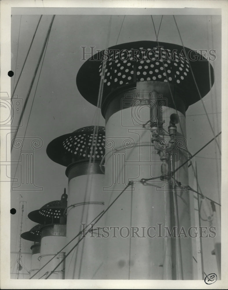 1932 Press Photo USS Stoddert operating against air attacks-Historic Images