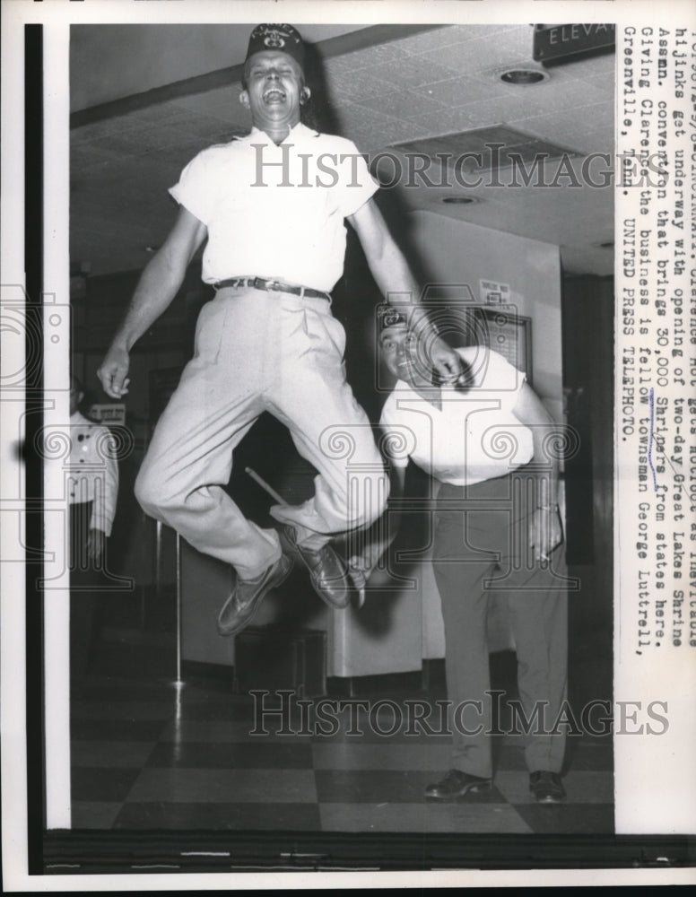 1957 Press Photo George Luttrel Two-Day Great Lakes Shrine Convention - Historic Images