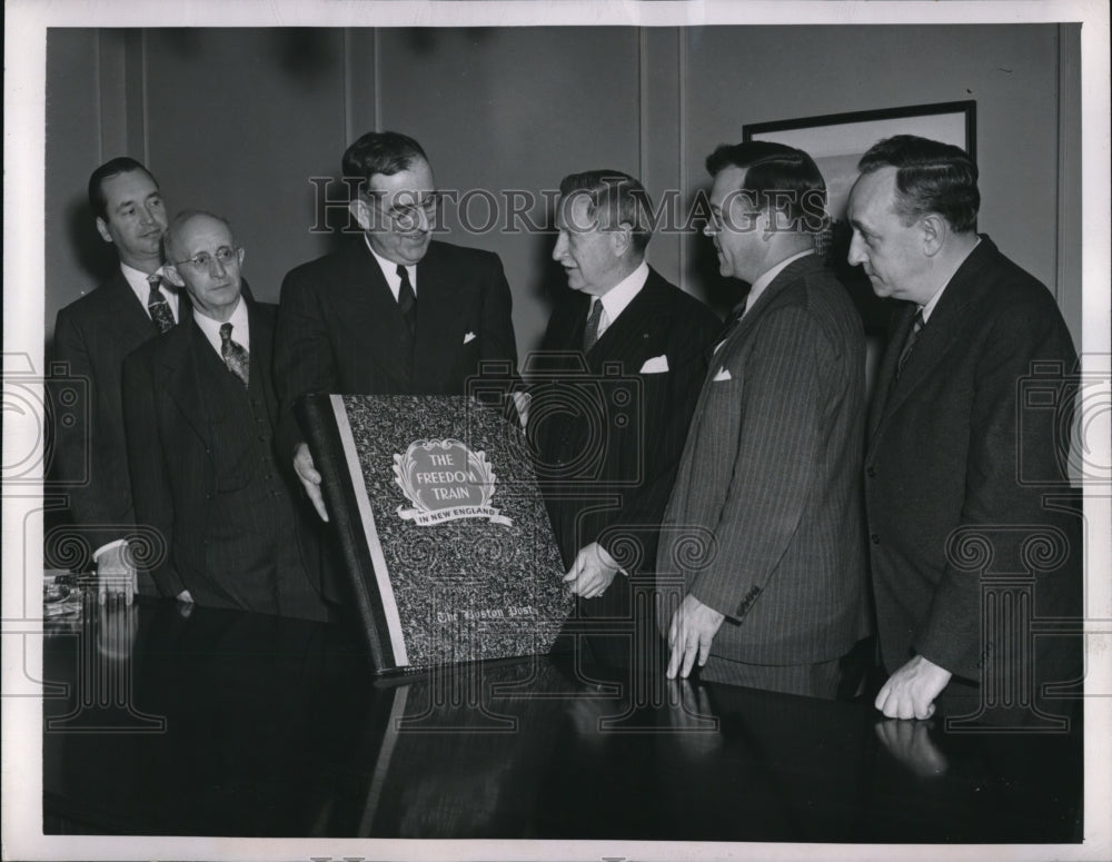 1947 Press Photo NYC ED J Shugrue,WF Carley,H Gillen, WW Aldrich, - Historic Images