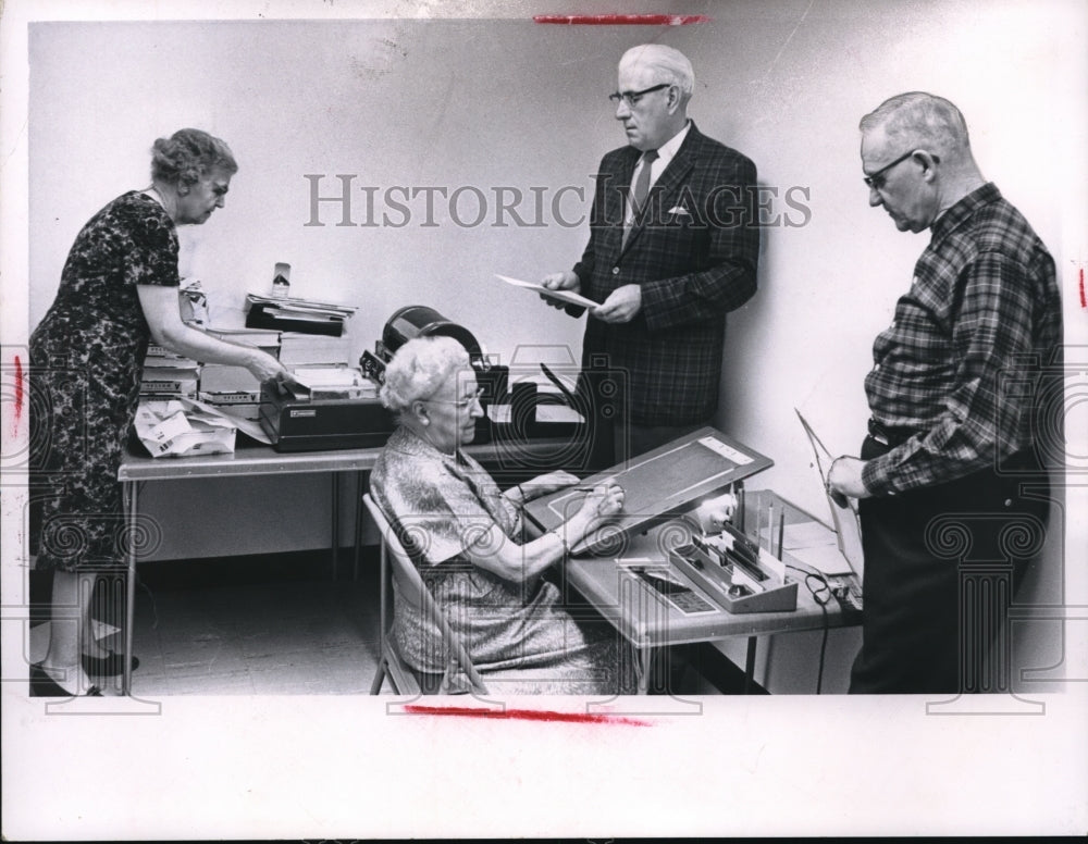 1964 Press Photo Emma Logan, Gertrude Congalto, Carl Schuller, Joseph Craig - Historic Images