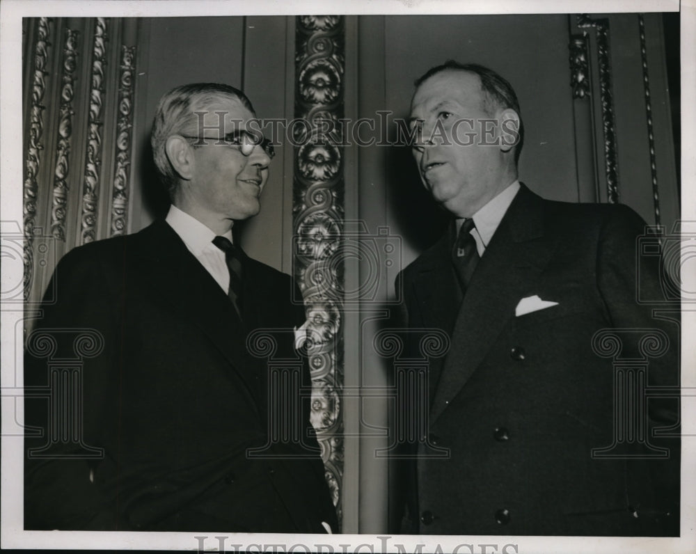 1938 Press Photo Paul V. Shields and Ralph H. Richards - Historic Images