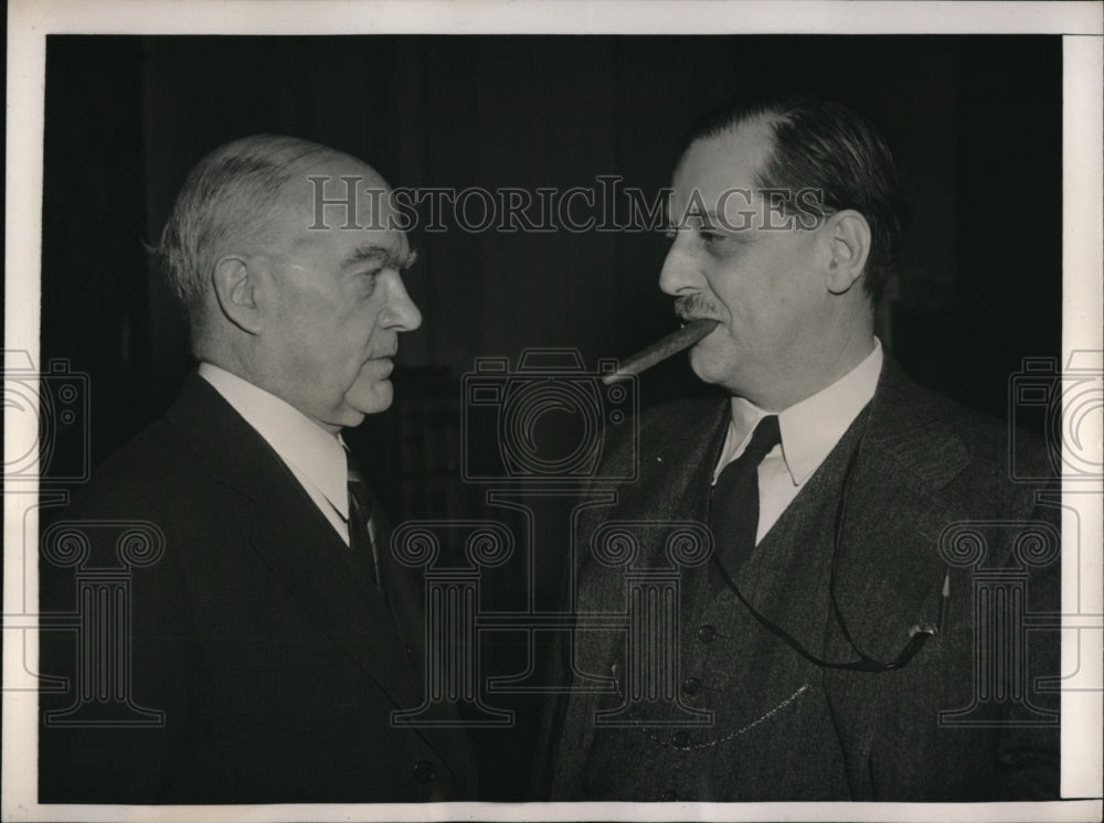 1941 Press Photo DC chairman Hatton Sumners of House Judiciary Comm T Arnold - Historic Images