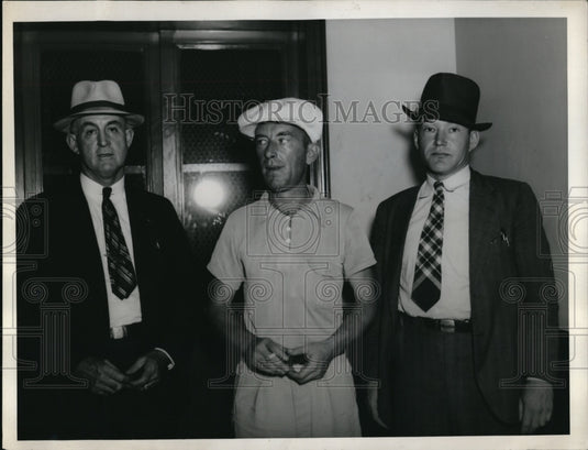1937 Press Photo Williams Jerry Likins Police Officers - Historic Images