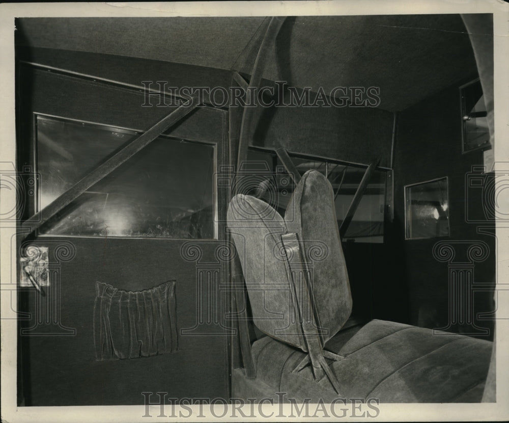 1928 Press Photo Interior of a flying limousine - Historic Images