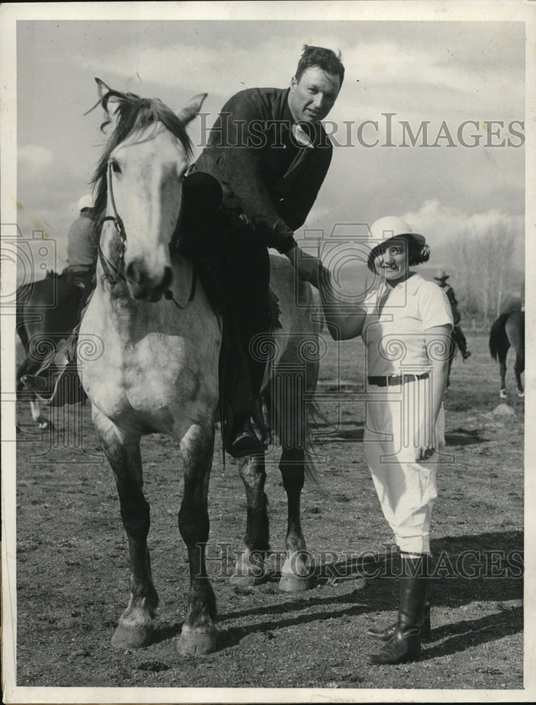 1933 Press Photo California Pony Express at Reno enroute East - Historic Images