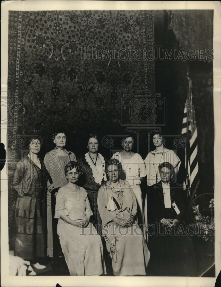1924 Press Photo Mrs PV Pennybacker Natl Women&#39;s Comm. Mrs TG Winter - Historic Images