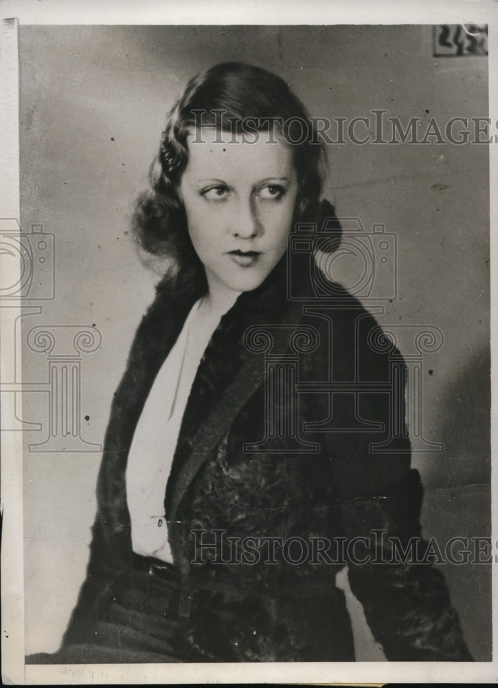 1933 Press Photo Dorothy Wright found shot dead at R Coty home in Paris - Historic Images