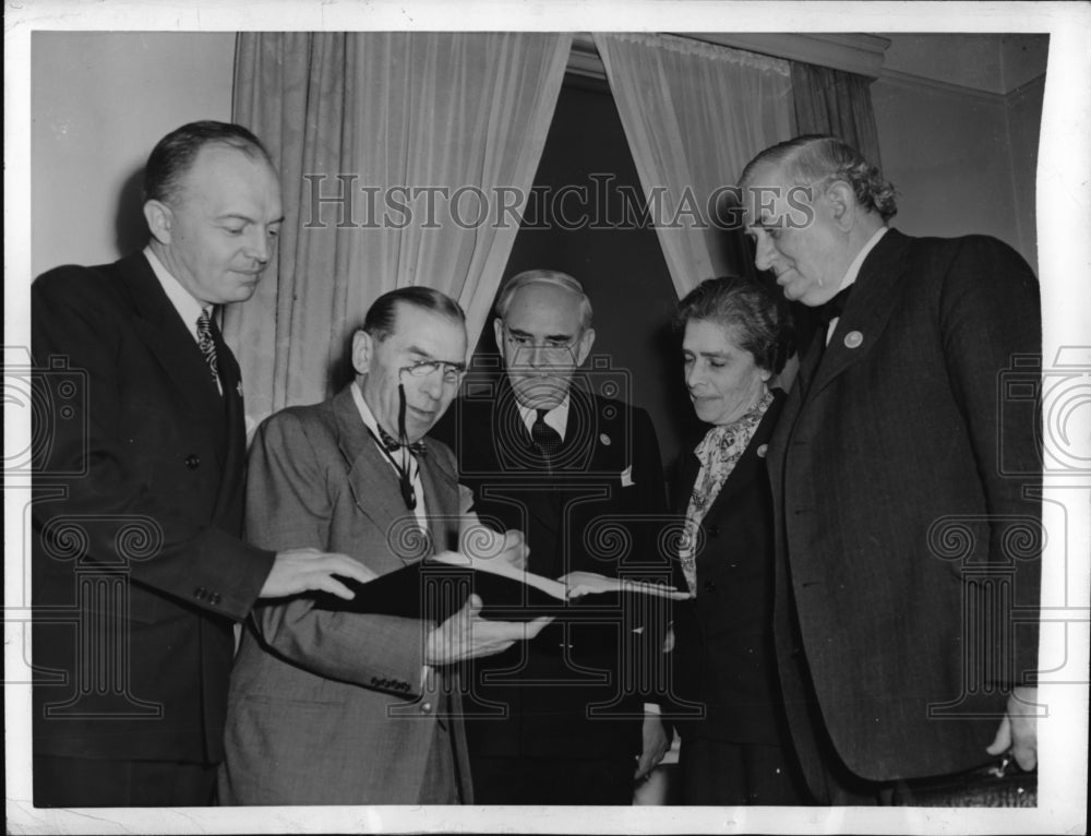 1945 Press Photo American Delegation at second session of UNCIO Ceonference - Historic Images