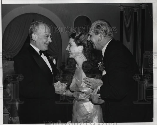 1938 Press Photo Herbert B Swope, Mrs RA Wilson & R Amcott Wilson in Fla. - Historic Images