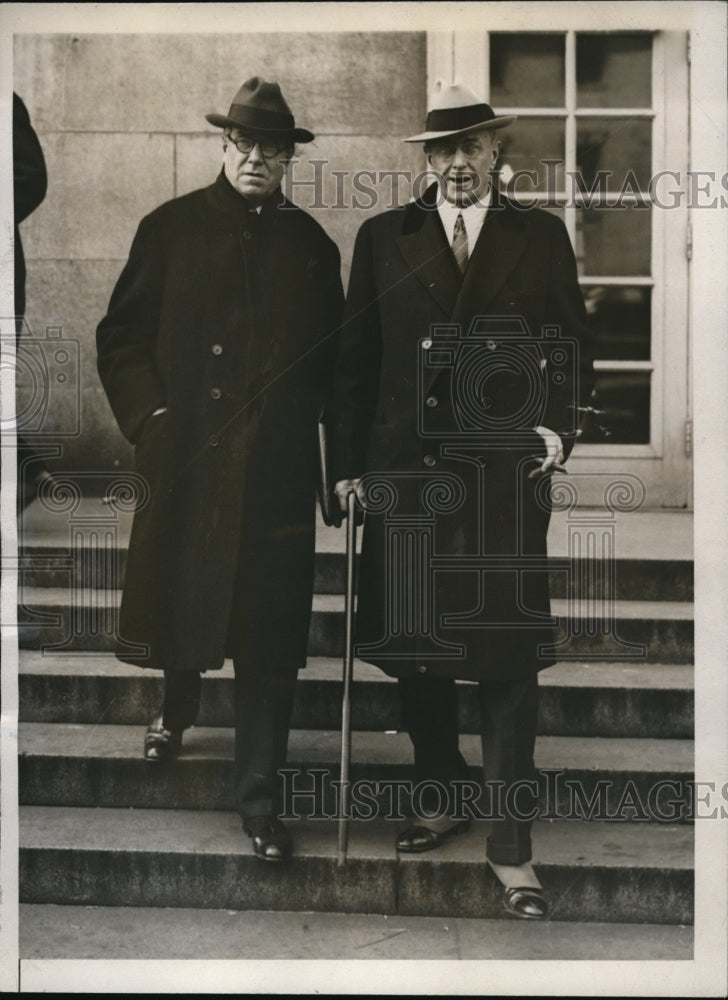 1933 Press Photo Arthur Mullen of Neb &amp; Homer Cummings Atty Gen in Dc - Historic Images