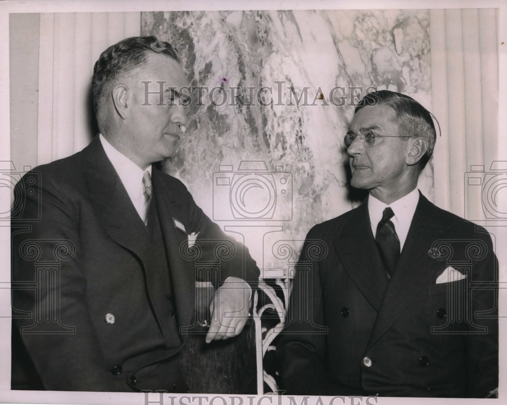 1936 Press Photo President General Mills Harry Hullis Charles Hook - Historic Images