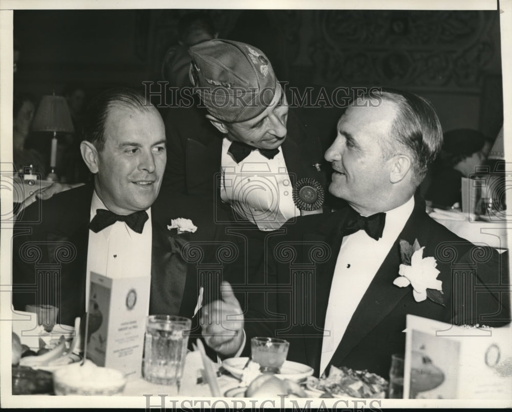 1938 Press Photo Steele, Lyon and Westover attended American Legion Banquet - Historic Images