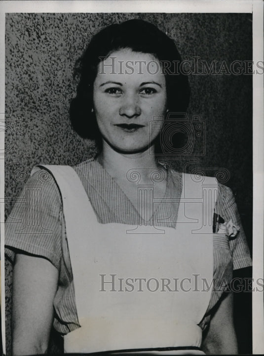 1935 Press Photo Betty Baerwald witness at trial of kidnappers in St Paul MN - Historic Images