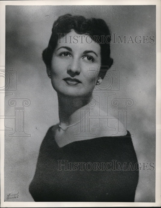 1953 Press Photo Jo Ann Friedman Shubert of Sharon Heights Pa - Historic Images
