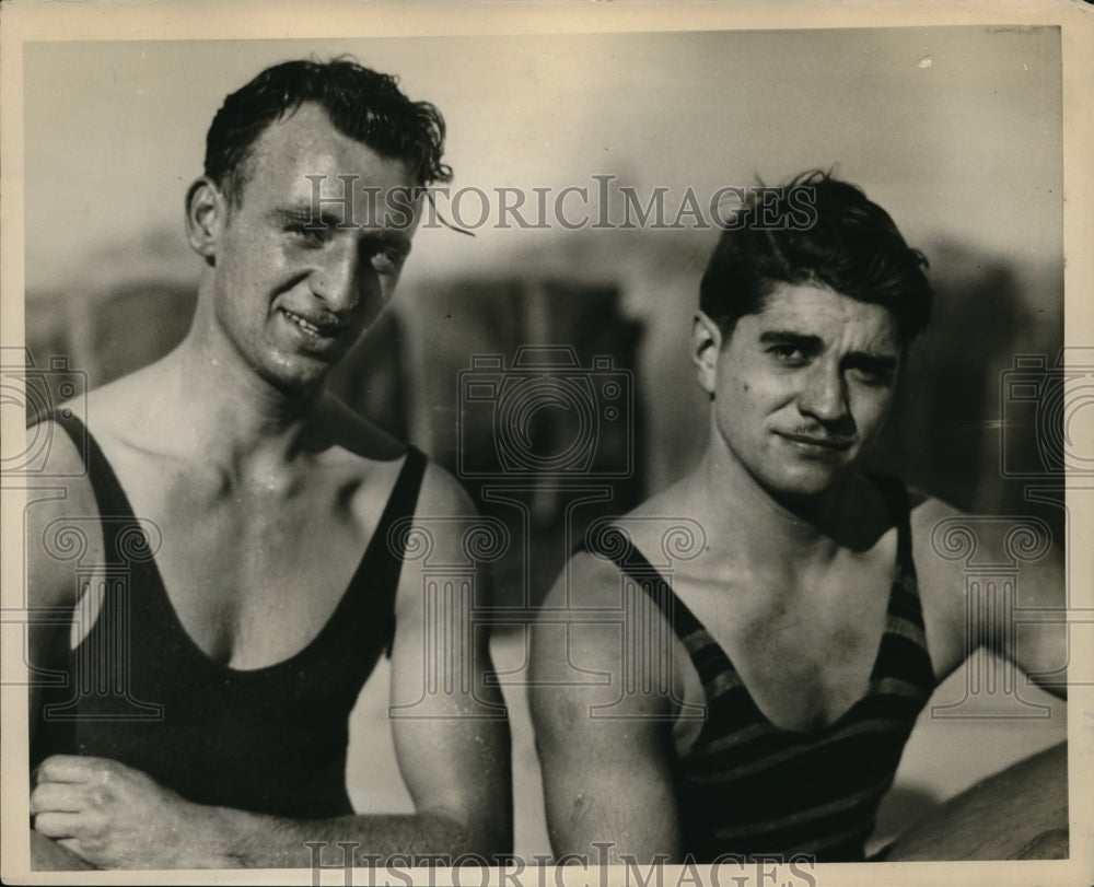 1952 Press Photo John Loewe of Madison and Jerry Trefke of Edgewater Park - Historic Images