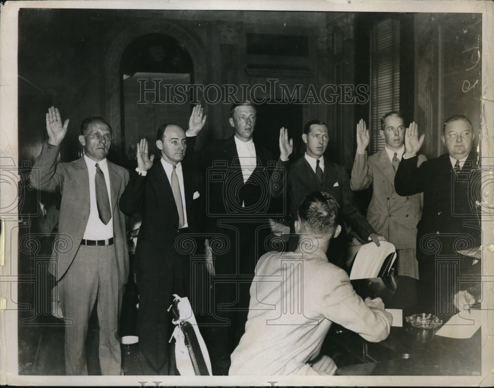 1935 Press Photo Senate in DC OE Wasser, HA Stix,F Martin, JH Shinn,JL Rice - Historic Images